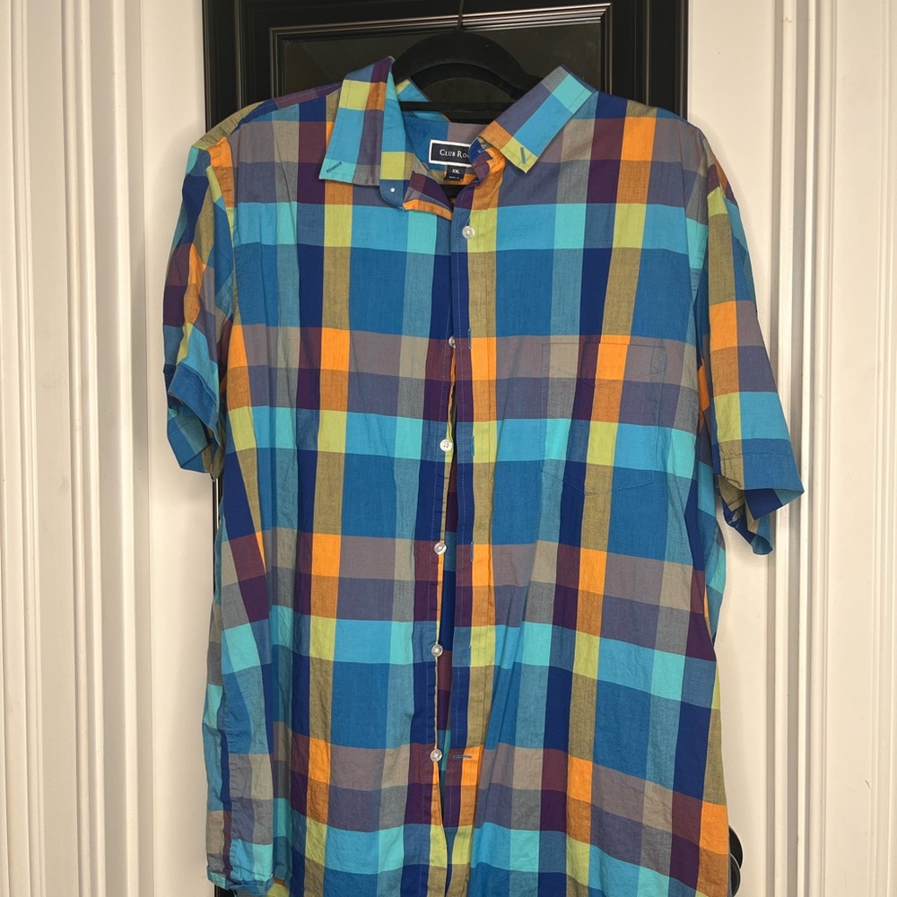 Club Room Multicolor Plaid Men's Shirt